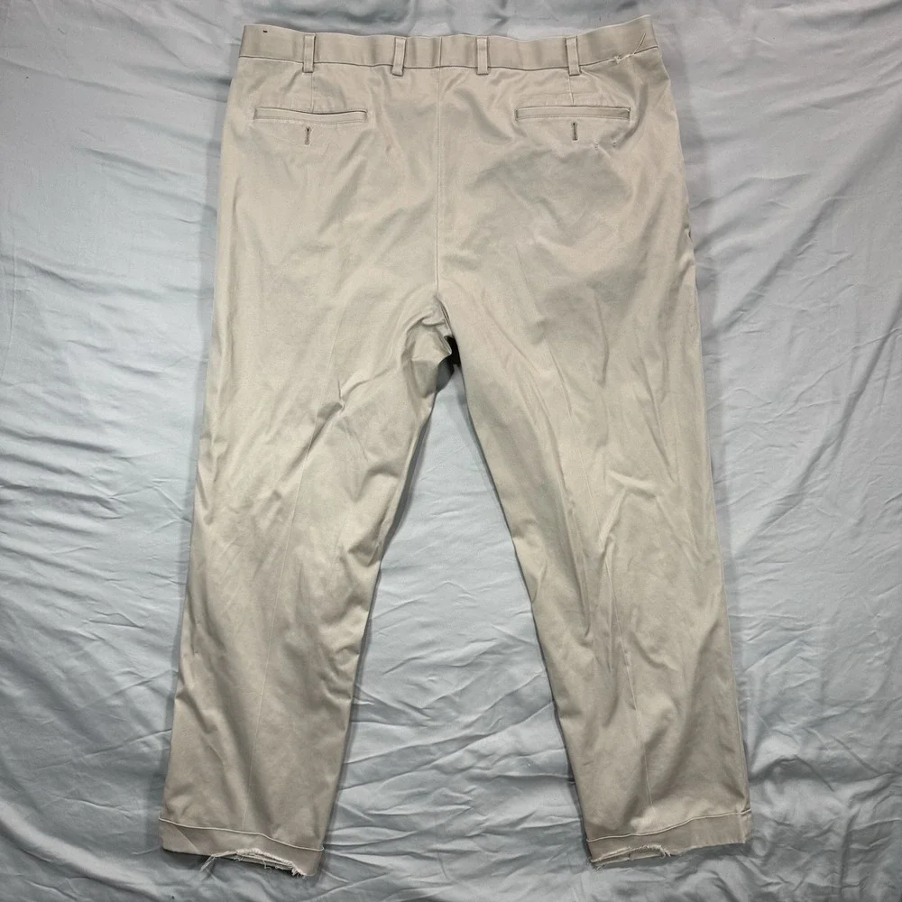 Brooks Brothers Chino Pants Mens 42x30 Beige Cotton Stretch Advantage Elliot Fit